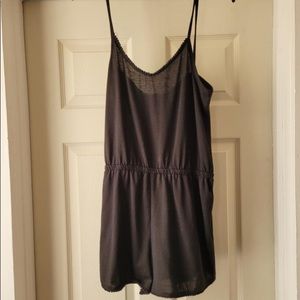 Laugh Out Loud Black Romper